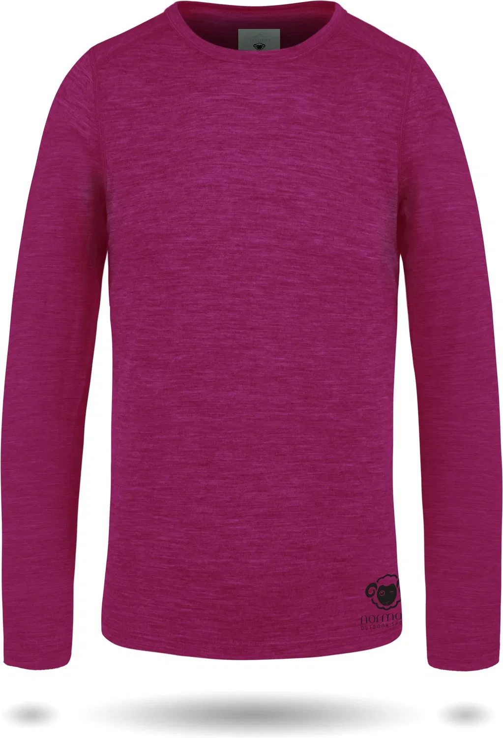 Комплект термобелья детский из мериносовой шерсти Normani Outdoor Sports, фуксия — фото 3