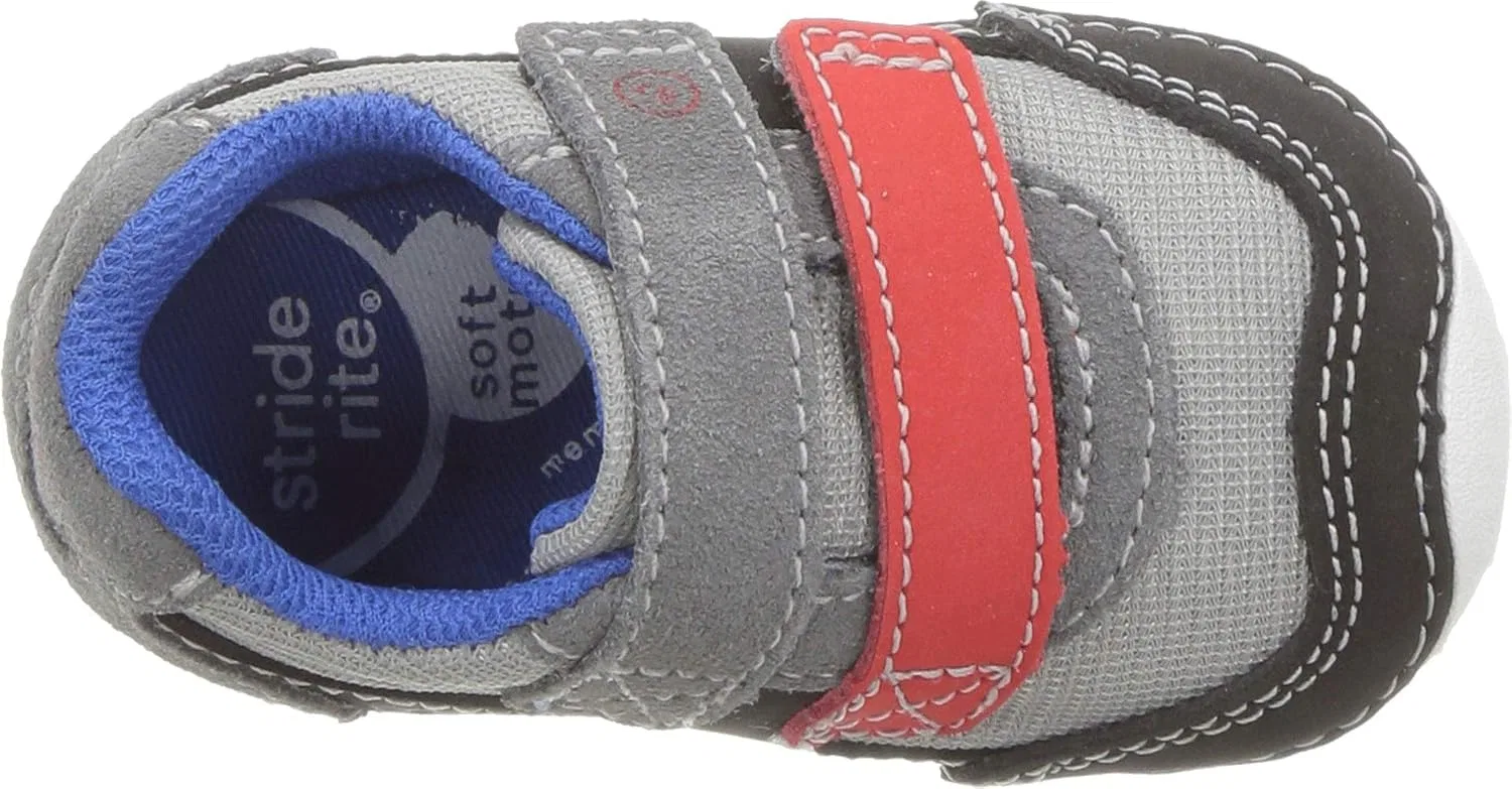 Детские кроссовки для мальчиков с сеткой Mason Stride Rite, Grey/Black — фото 3