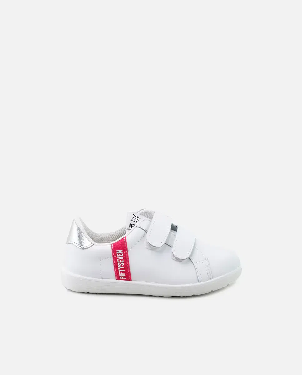 Детские кроссовки из кожи с липучками Eli 1957, Blanco