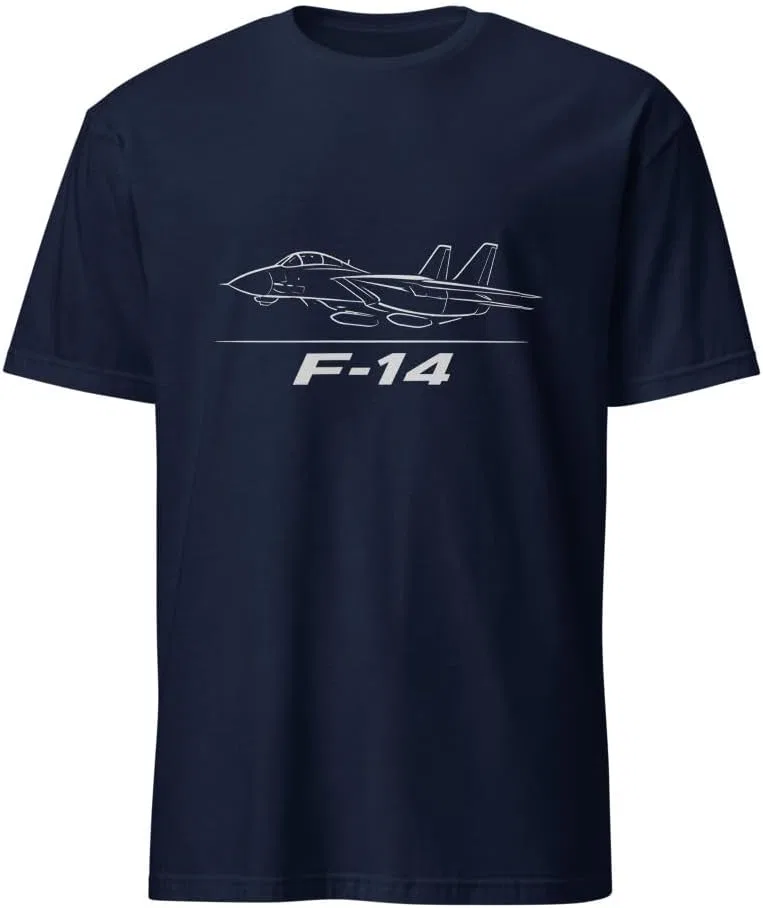Мужская футболка с принтом F-14 Tomcat 64000, Navy