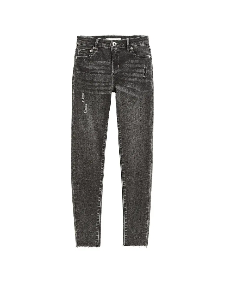 Детские джинсы-скинни с эффектом потертости Diane Mid Rise Tractr, серый