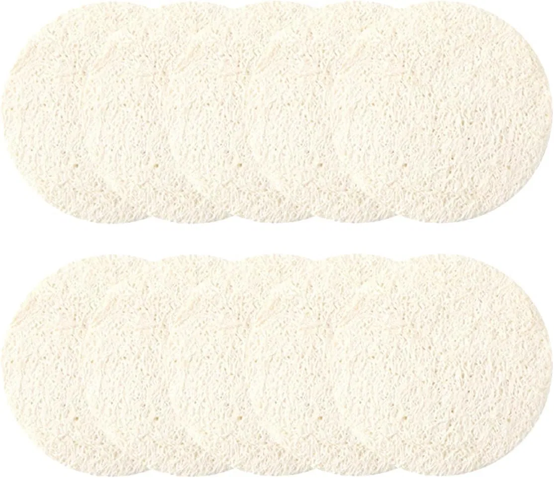 Люфа для лица, 10 шт, Beige Generic