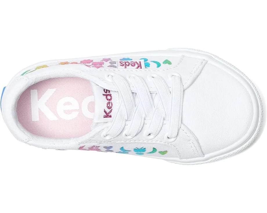Кроссовки Keds Kids Jumpkick Elastic Stud Foil (Toddler), White/Rainbow — фото 2