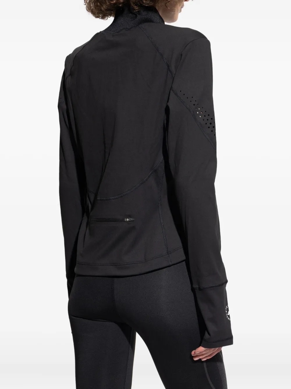 Куртка на молнии с вырезами Adidas By Stella Mccartney, черный — фото 4