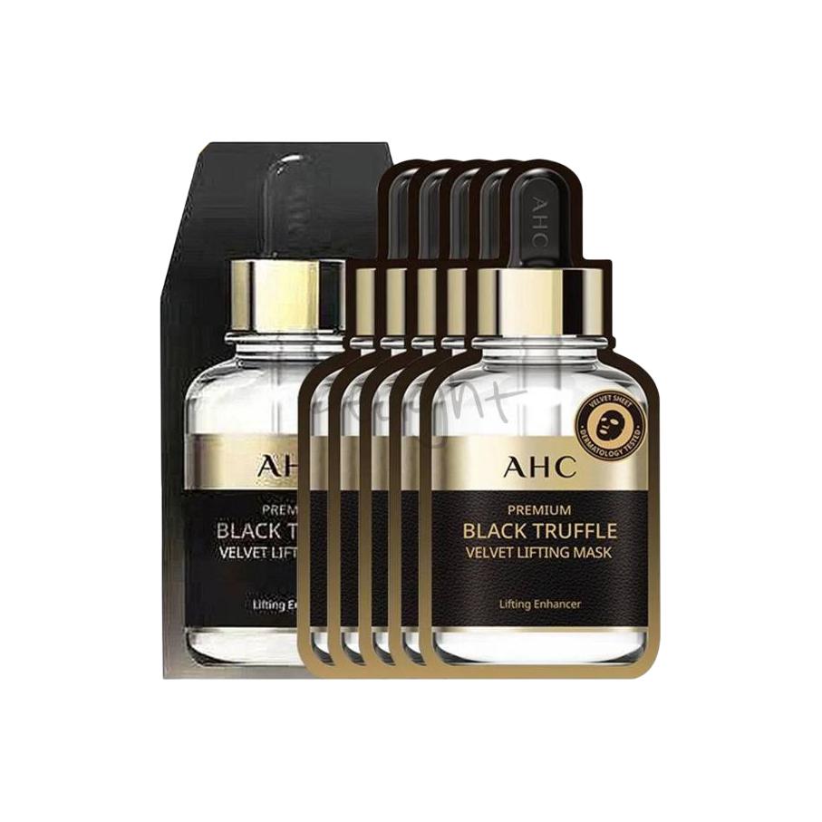 A.H.C AHC Black Truffle Black Gold лицевая маски для подтяжки и увлажнения 5 шт/упаковка — фото 2