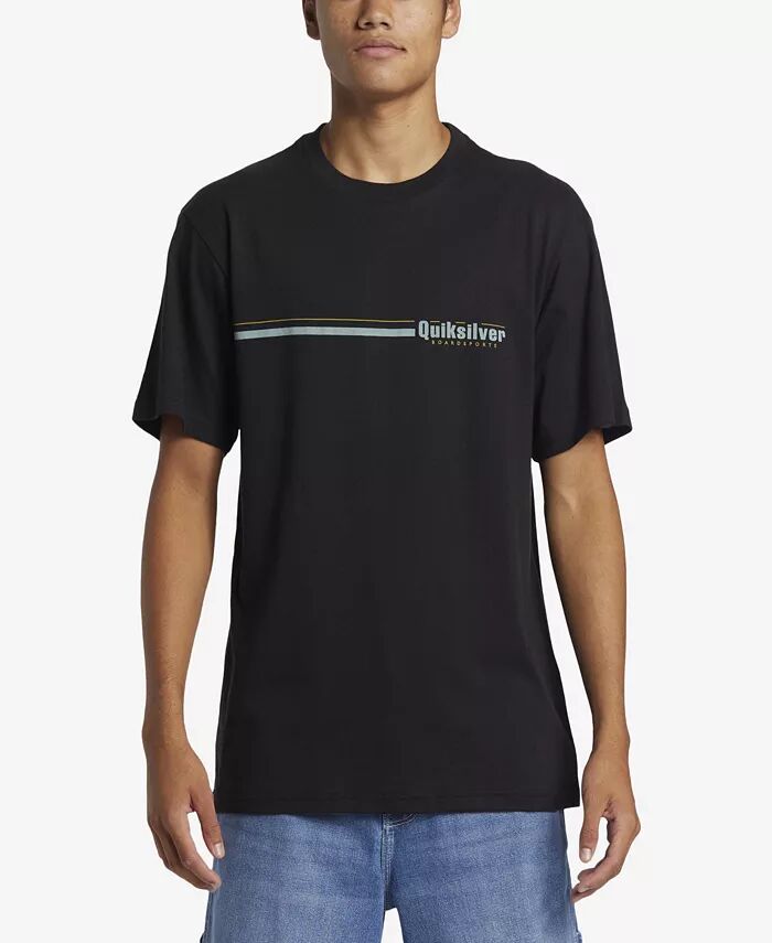 

Мужская футболка Speed Stripe с коротким рукавом Quiksilver, черный