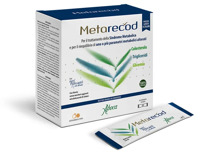

Aboca Metarecod 40 гранулированных пакетиков при метаболическом синдроме