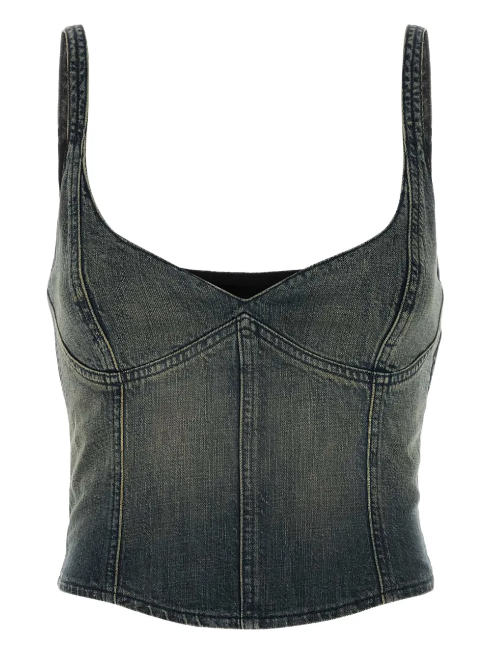 

Джинсовый топ-майка Balenciaga, синий