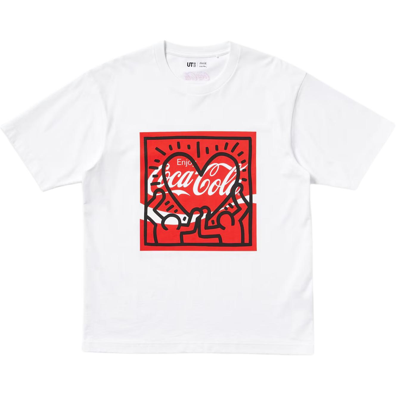 

Футболка унисекс белая Coca Cola X Keith Haring X Keith Haring X Coca Cola Collaboration UNIQLO