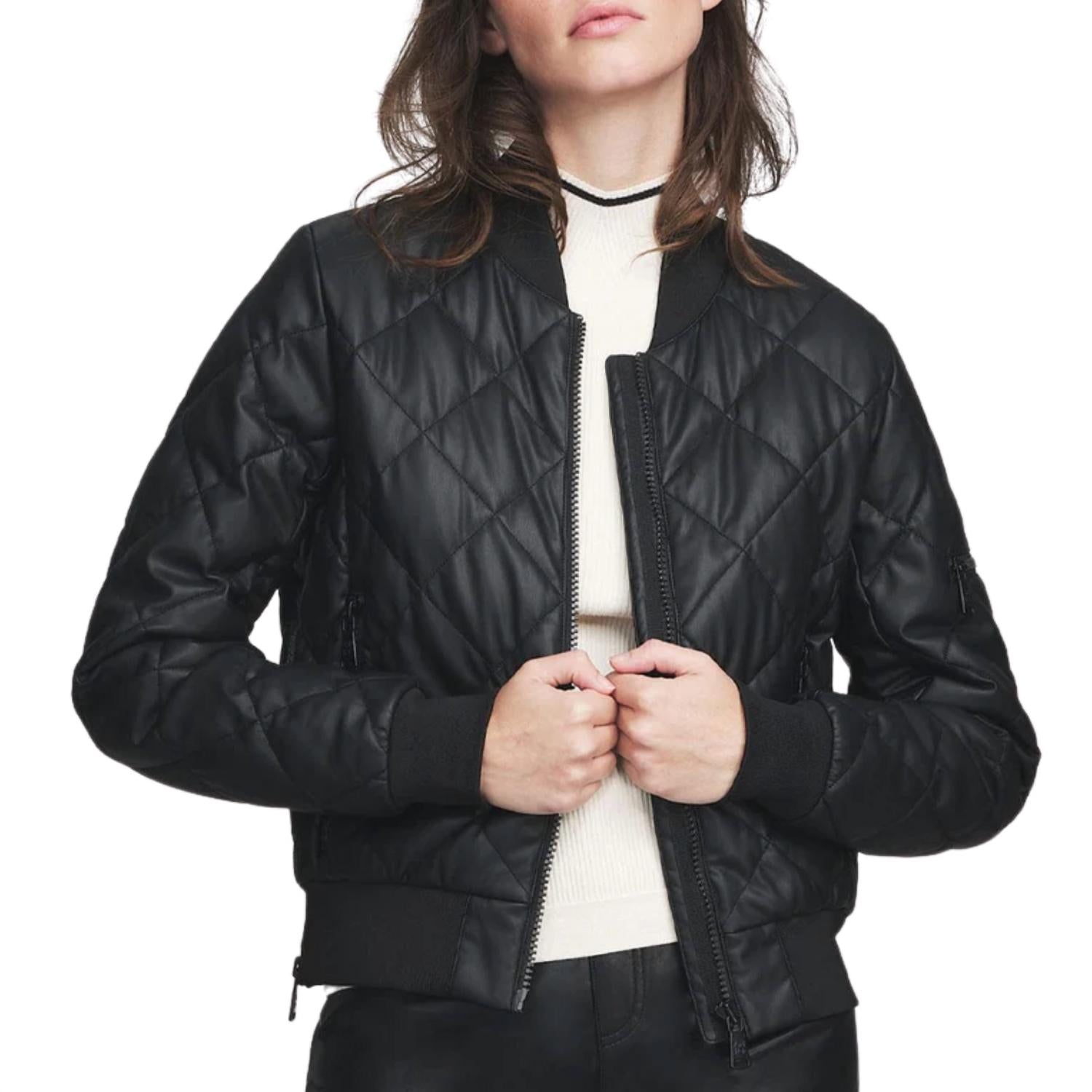 

Куртка-бомбер Metro Leather Black Alp N Rock