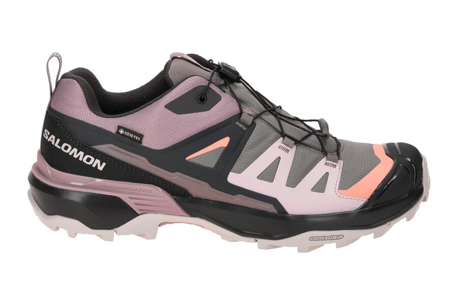 Кроссовки Salomon X Ultra 360 GTX серо-фиолетовые GORE-TEX 474494 — фото 2