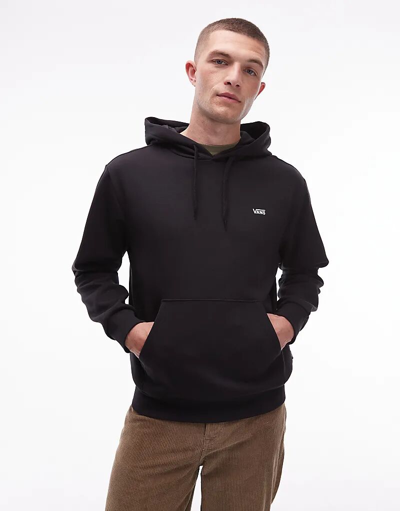 

Толстовка Vans с логотипом на левой груди, классического кроя, черного цвета