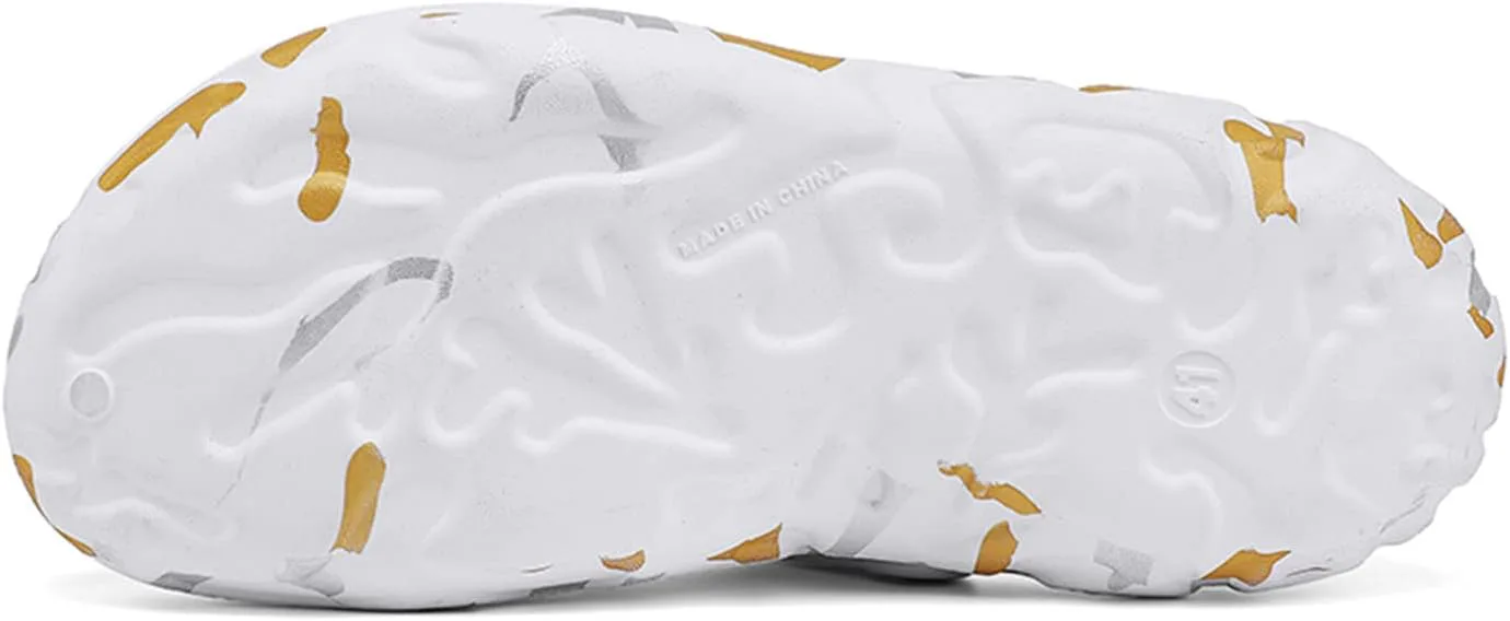 

Мужские дышащие тапочки Mueller, повседневные сандалии с быстрой сушкой, летние мужские пляжные обувь с противоскользящей подошвой JOSKAA, белый