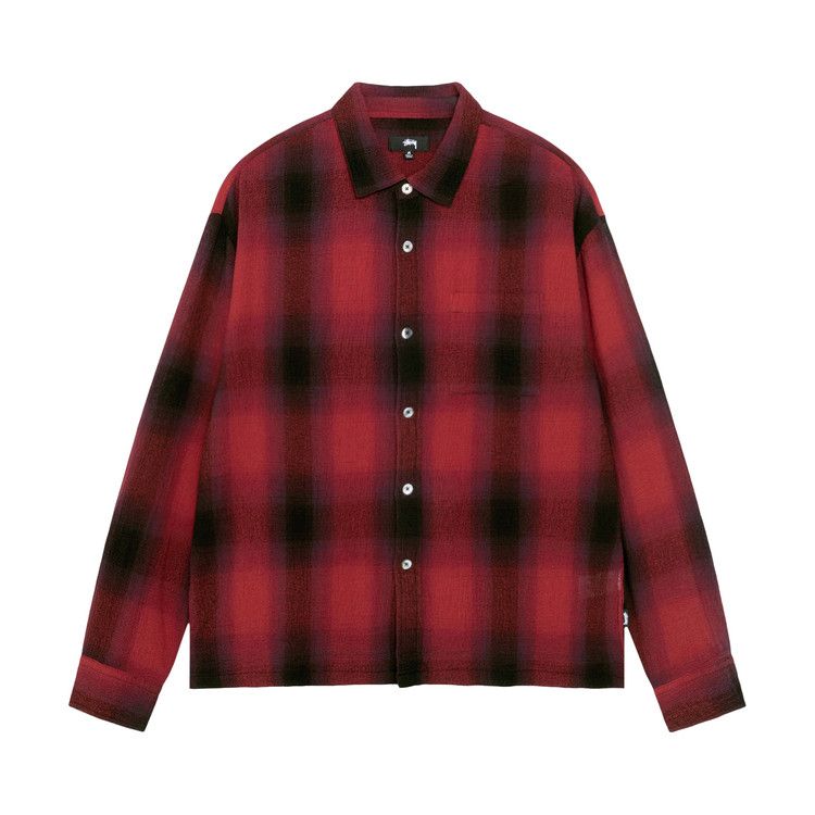 

Рубашка Stussy Loose Weave Plaid Shirt, Red