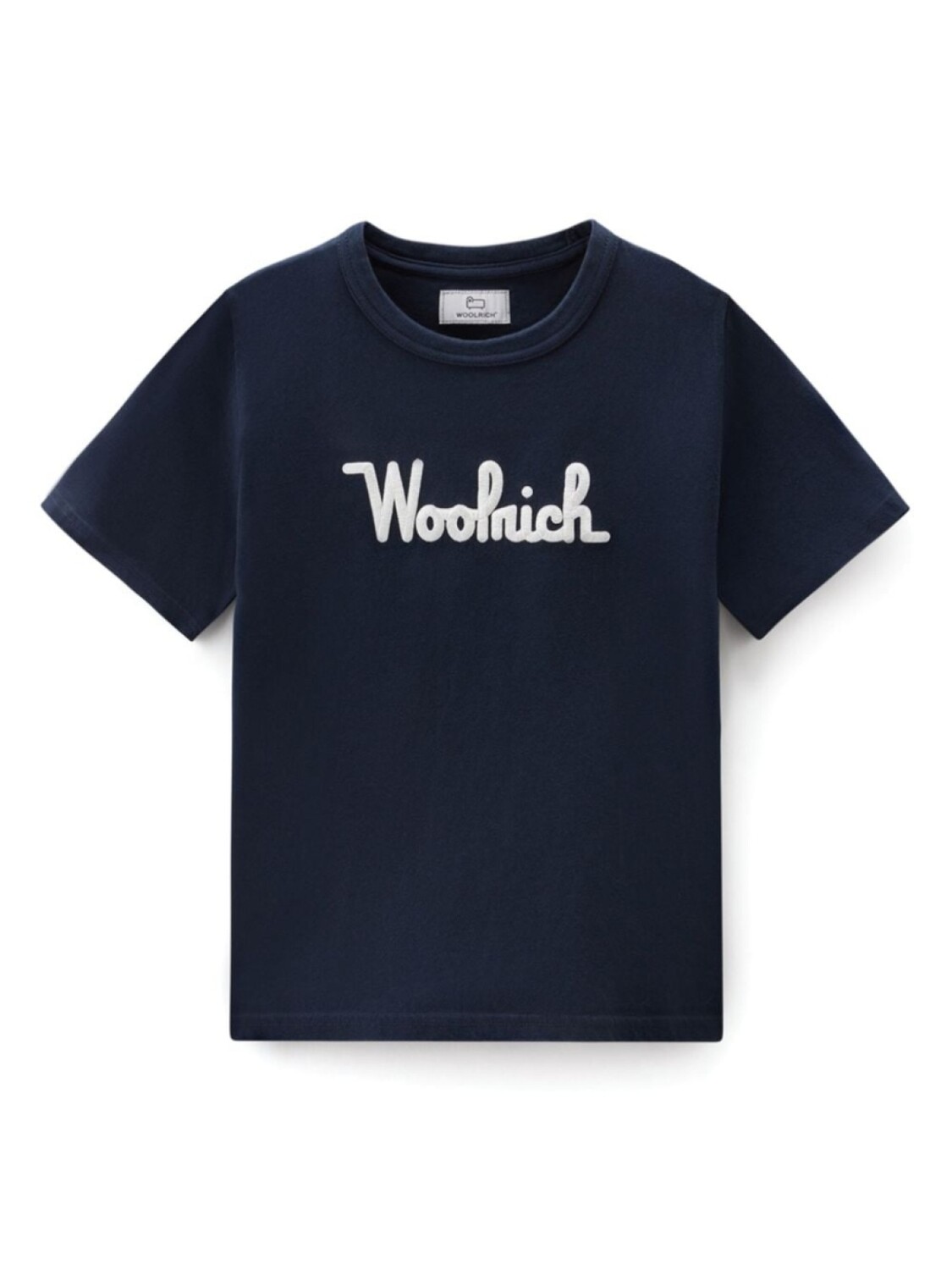 

Woolrich Kids футболка с вышитым логотипом, синий