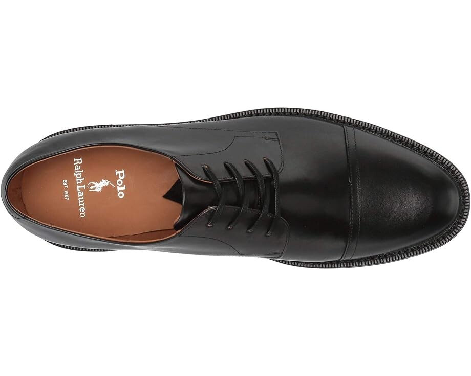 Оксфорды Polo Ralph Lauren Asher Cap Toe, цвет Black Calf Leather — фото 2