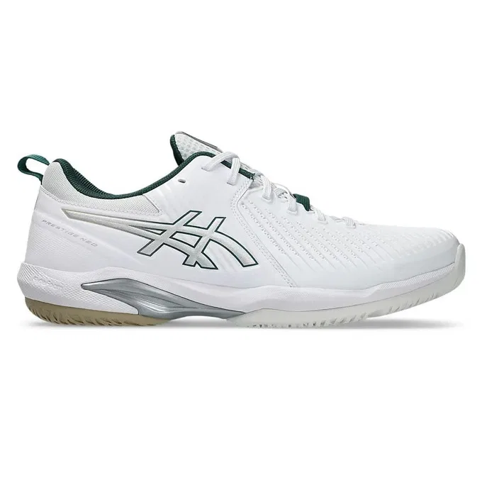 Унисекс кроссовки для тенниса «Prestige Neo Wide» от ASICS, White X P Silver (100) — фото 2
