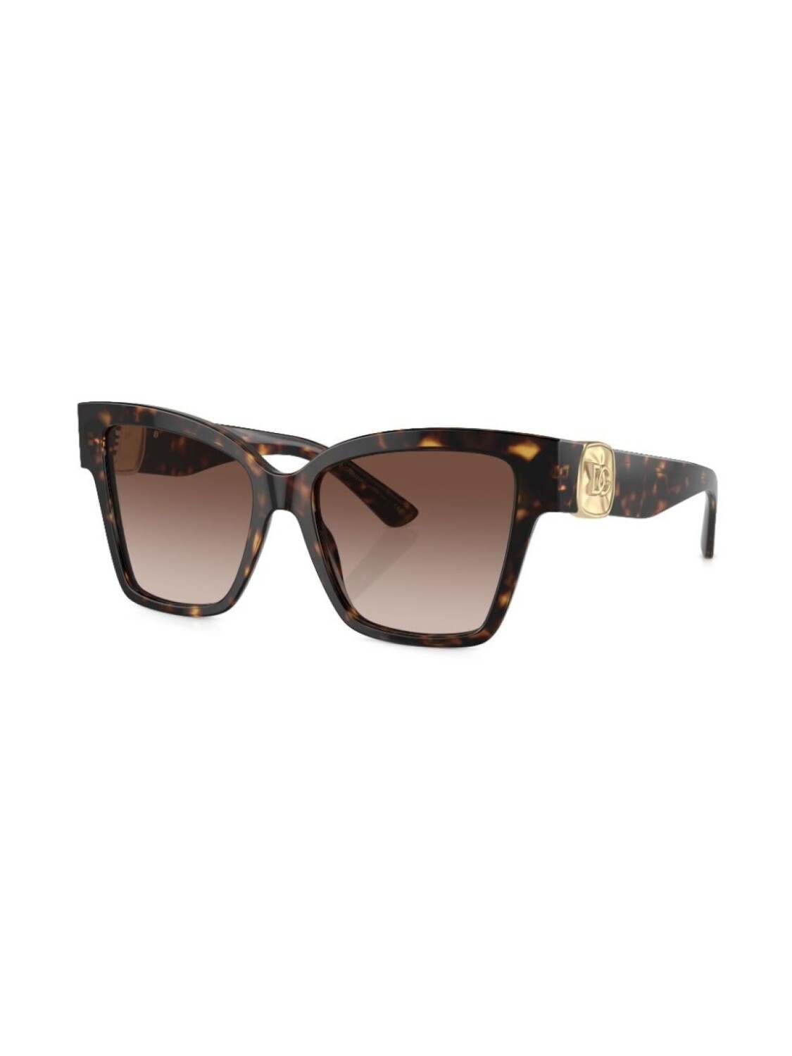 

Dolce & Gabbana Eyewear солнцезащитные очки Precious в квадратной оправе, коричневый