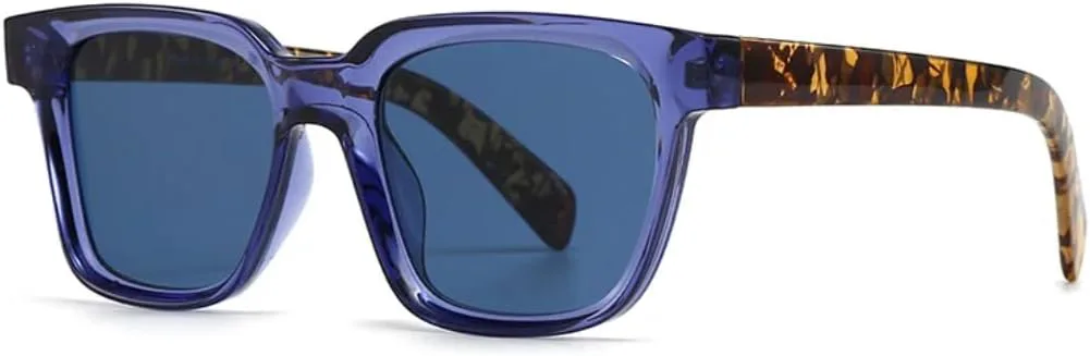 

Женские солнцезащитные очки в модном стиле, сине-зеленые, с защитой от УФ-излучения UV400; мужские солнцезащитные очки в стиле ретро-панк UUPTTPL, Blue Leopard Blue