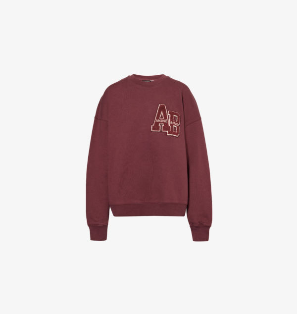 

Толстовка Miles Letterman oversize из хлопкового джерси Anine Bing, мультиколор