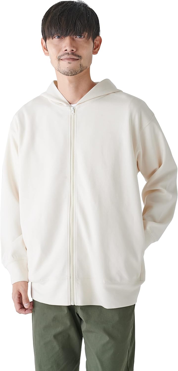 

Мужская толстовка Amazon Essentials с капюшоном и застежкой-молнией, свободного кроя, светло-бежевый