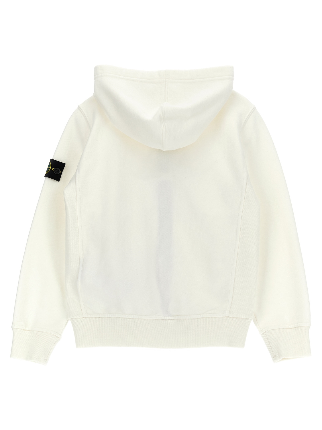 Худи с нашивкой-логотипом Stone Island Junior, белый — фото 2