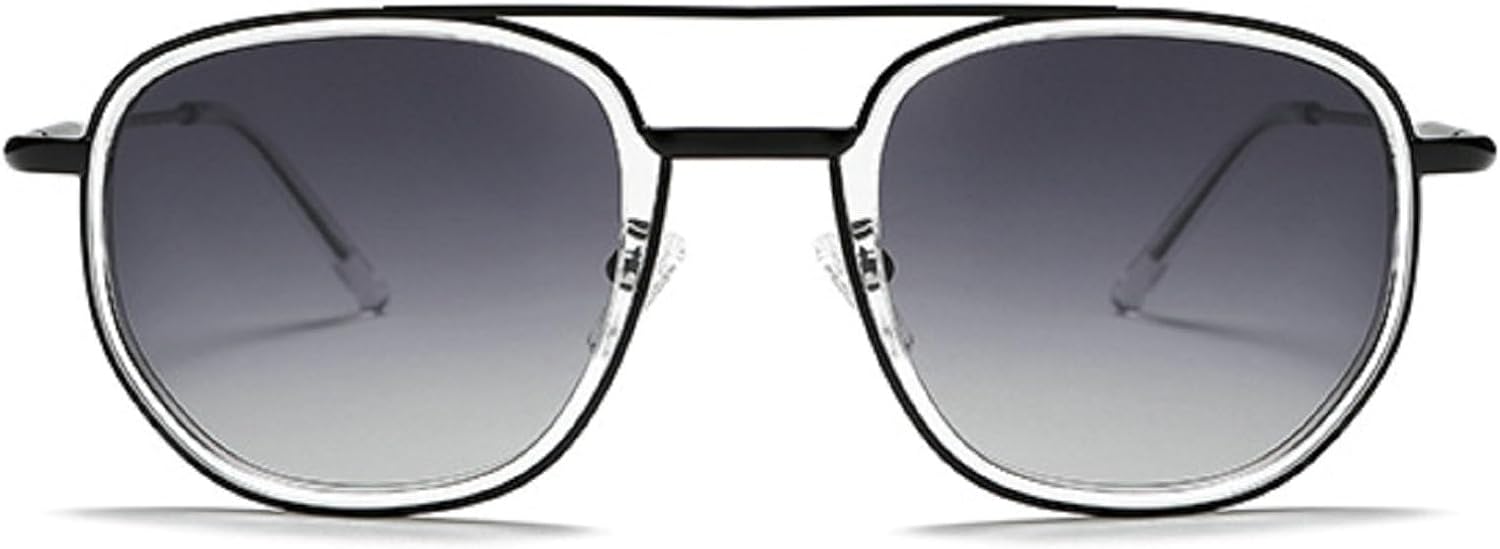 

Модные солнцезащитные очки-пилот для женщин в стиле ретро 70-х, градиентные солнцезащитные очки 2025, металлические линзы, женские солнцезащитные очки-пилот mincl, Gray