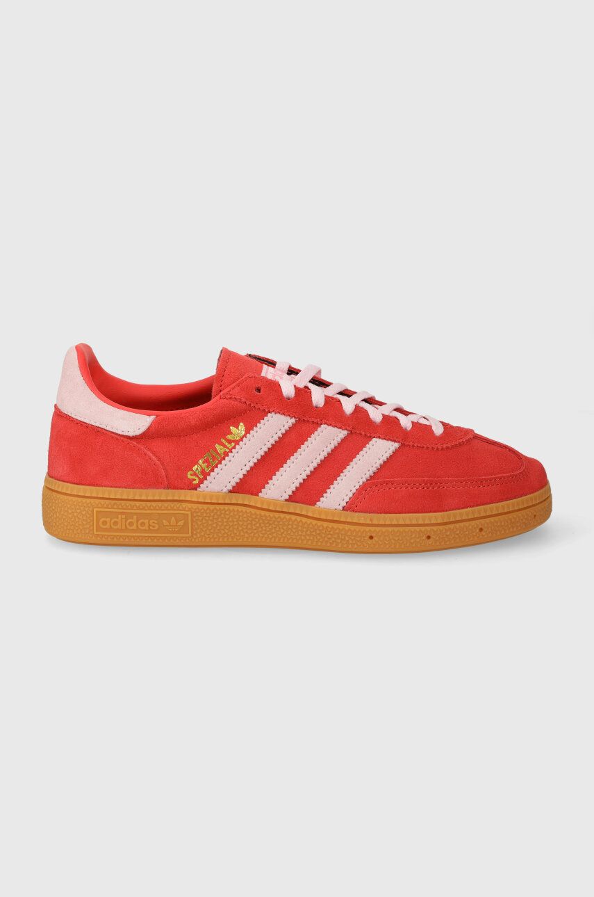 Кроссовки HANDBALL SPEZIAL замшевые adidas Originals, красный — фото 2