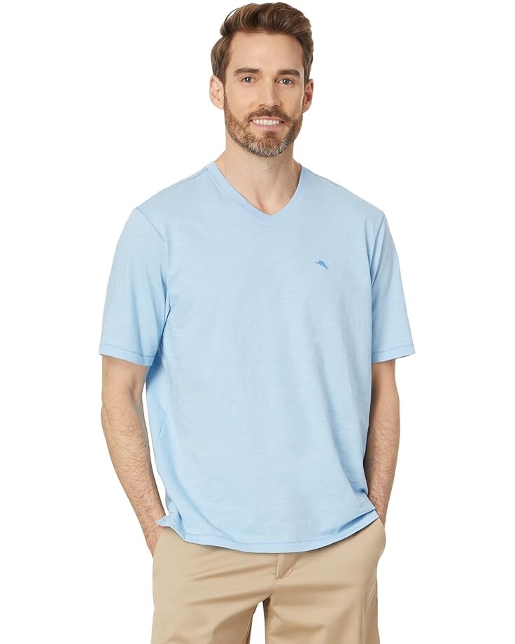 

Футболка Tommy Bahama Bali Beach Vee, цвет Chambray Blue