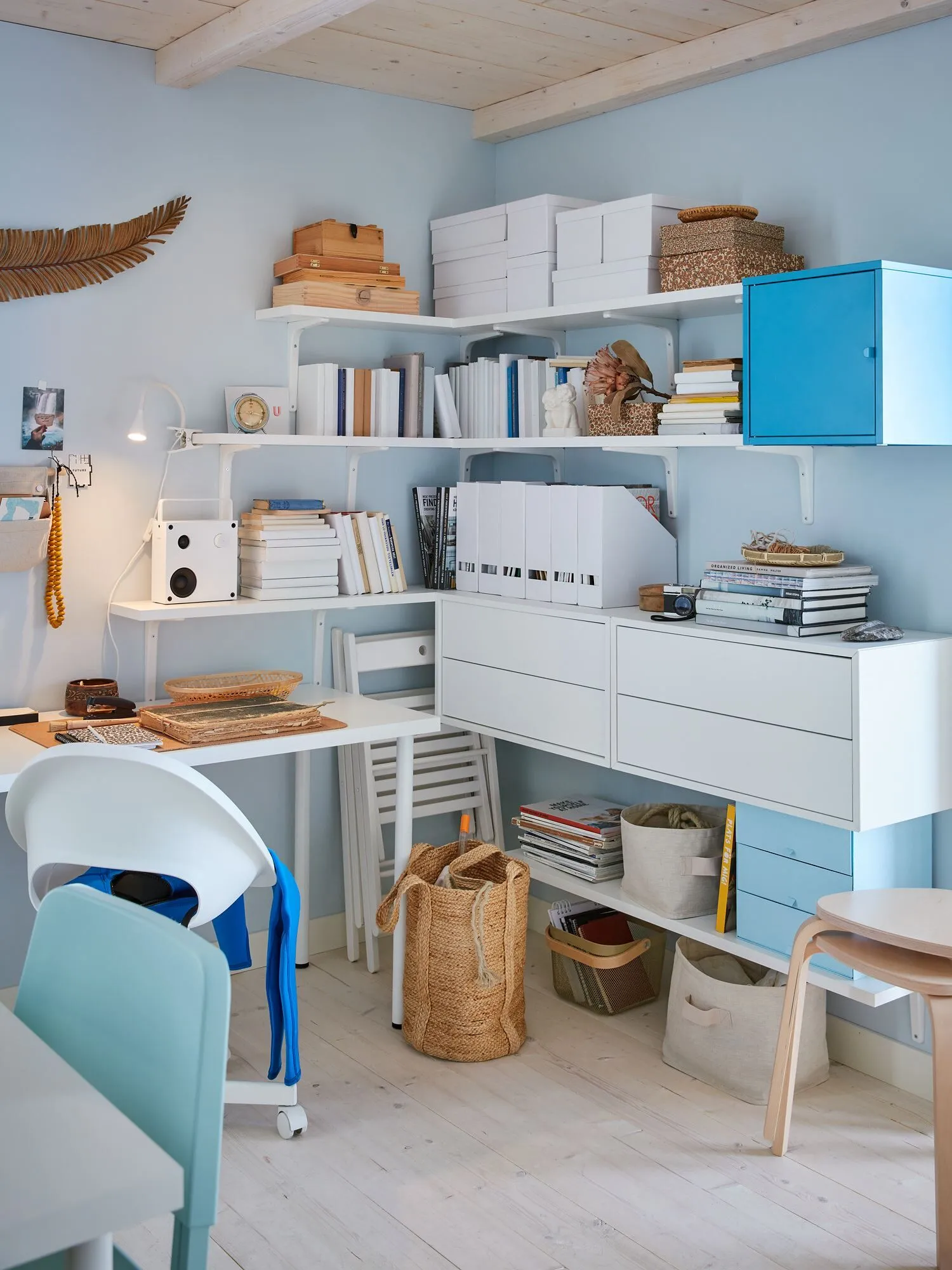 Полка настенная, белая, 80x20 см, BERGSHULT/TOMTHULT IKEA — фото 4