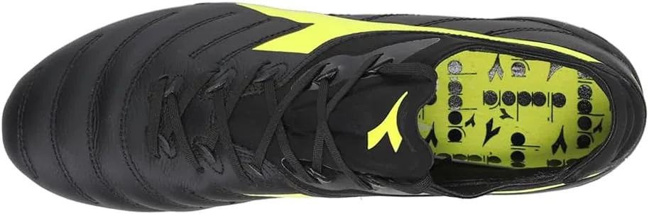 Футбольные бутсы Diadora Mens Brasil Elite Tech Lpx для твердого грунта - черные, черный — фото 3