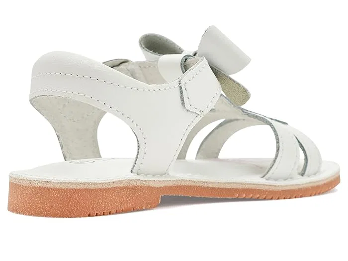 Сандалии с бантом Janie L'Amour Shoes Kids, Neutral White — фото 4