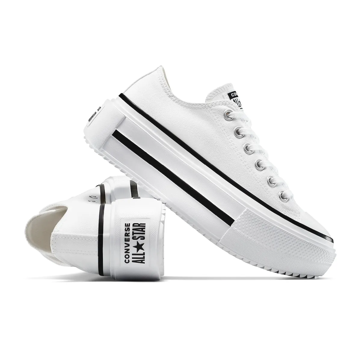 Женские повседневные кеды Chuck Taylor All Star Lift Double Stack Converse, белый — фото 4