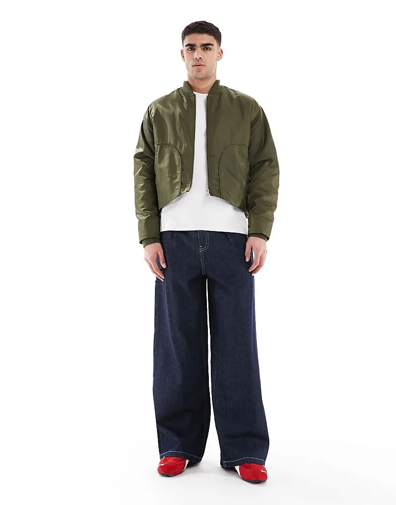 

Очень мешковатые джинсы в средне-синем цвете ASOS DESIGN