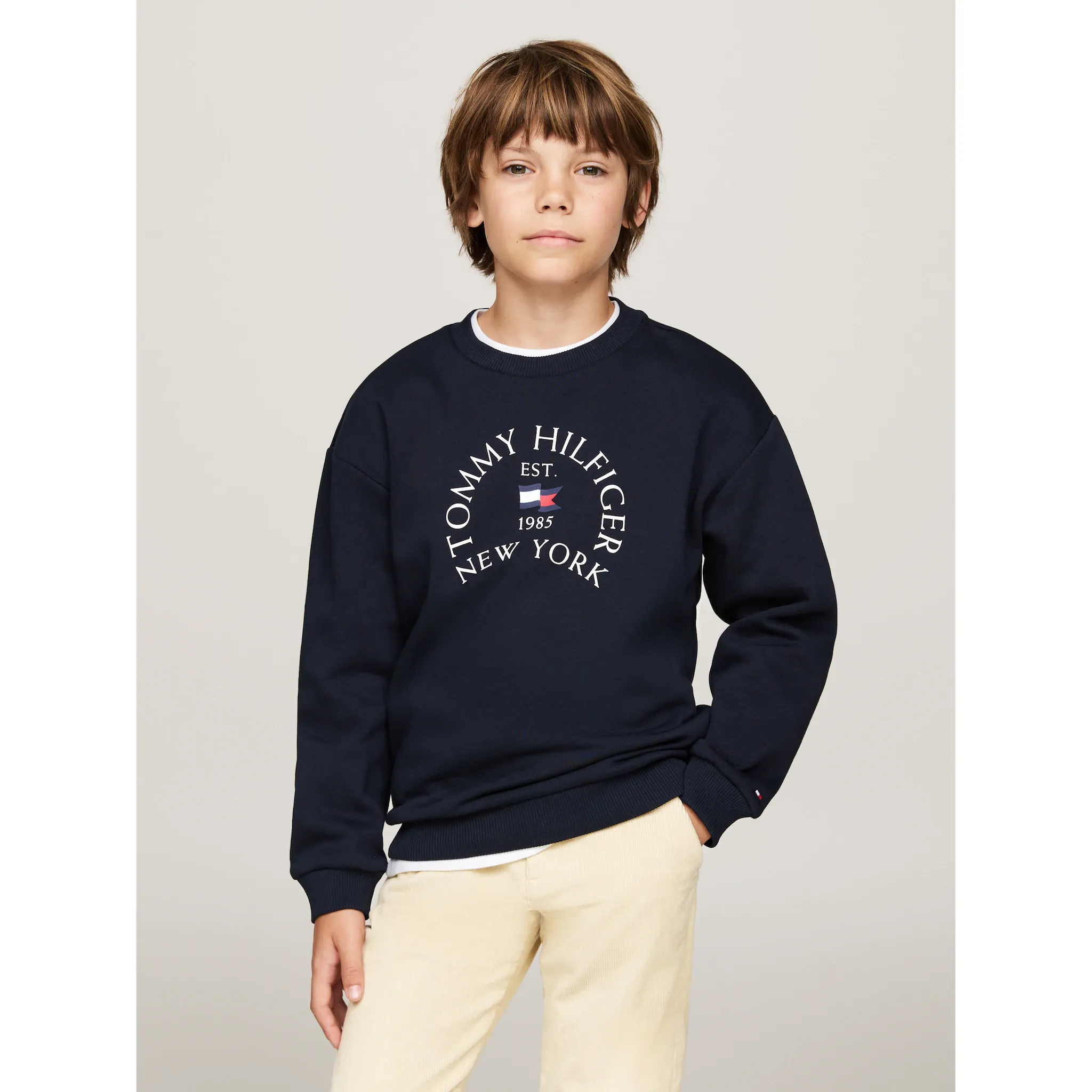 

Толстовка Tommy Hilfiger «NAUTICAL ARCH PRINT FLEECE CN», малыш до 2 лет; с принтом Tommy Hilfiger, цвет desert sky