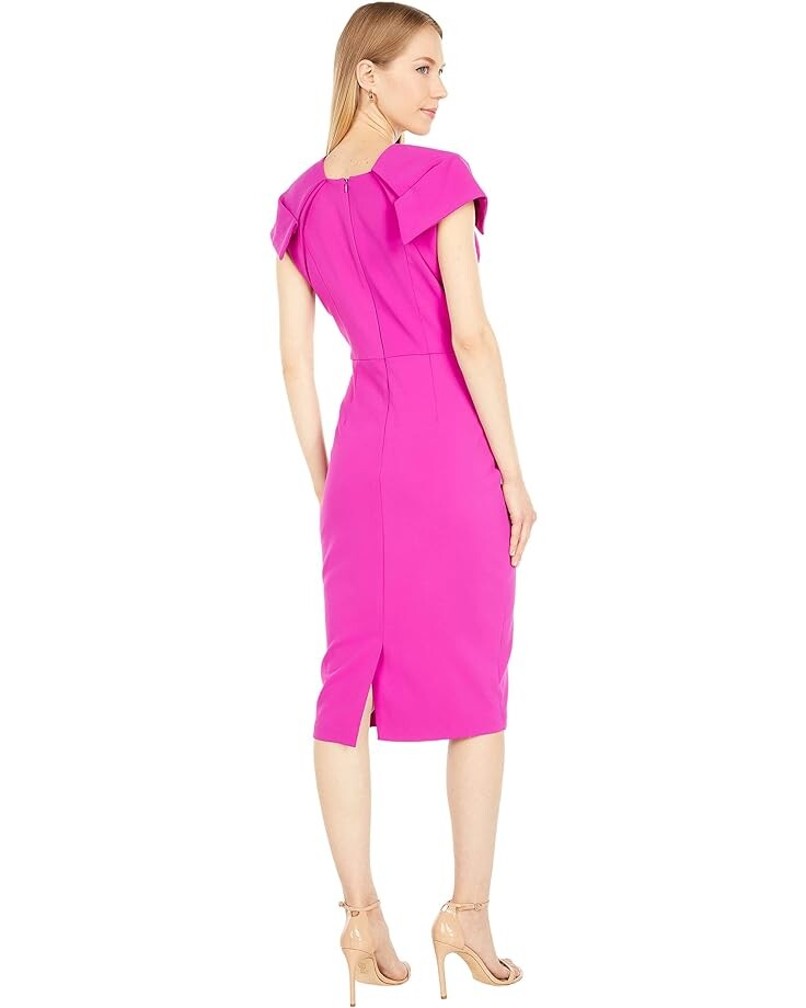 

Платье Badgley Mischka V-Neck Cap Sleeve Shift Dress, фуксия, Розовый, Платье Badgley Mischka V-Neck Cap Sleeve Shift Dress, фуксия