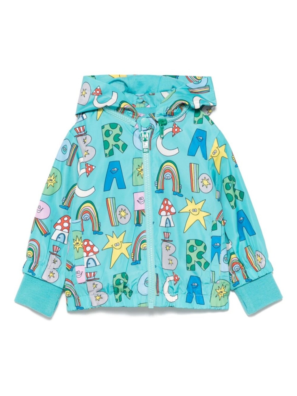 

Куртка с графическим принтом Stella McCartney Kids, зеленый
