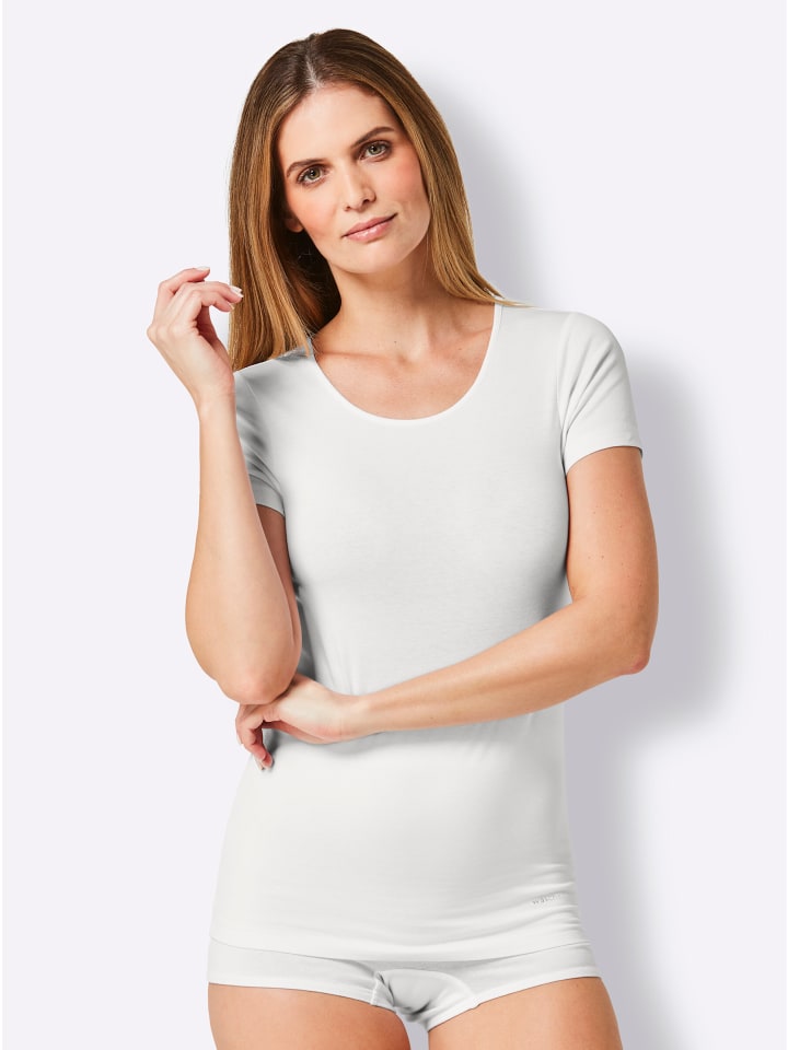 

Рубашка в меланжевом цвете белого и серого цветов WITT WEIDEN