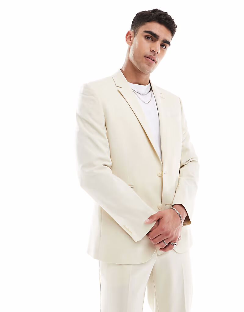 

Пиджак обычного цвета Asos Design