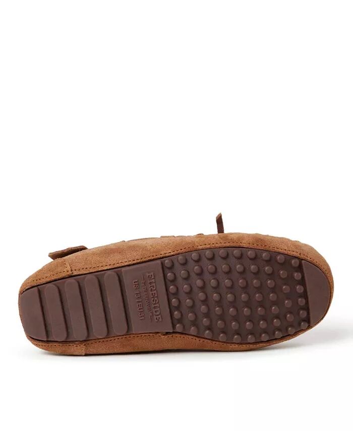 Тапочки-мокасины из натуральной овчины Dearfoams Girls Fireside By Parke, коричневый — фото 2