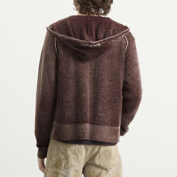 Вязаная толстовка Kupiter Acne Studios, темно-бордовый — фото 3