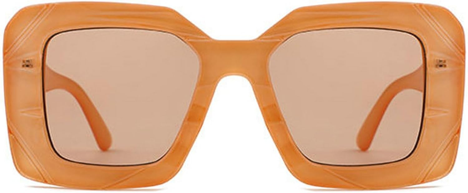 

Модные большие женские квадратные солнцезащитные очки в винтажном стиле для мужчин, для активного отдыха и путешествий, очки с защитой от УФ-излучения UV400 mincl, Brown