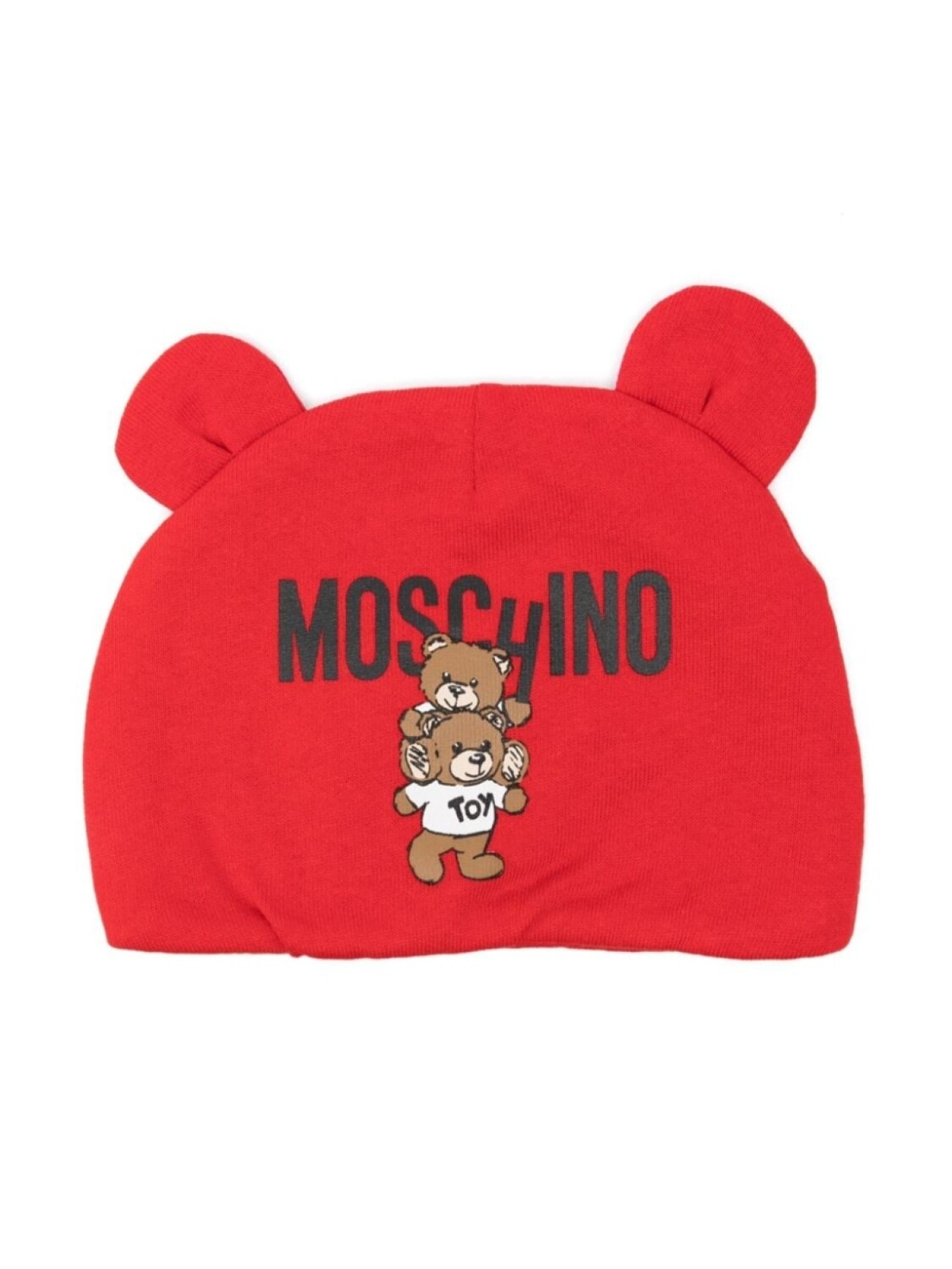 

Moschino Kids хлопковая шапочка Teddy Bear, красный
