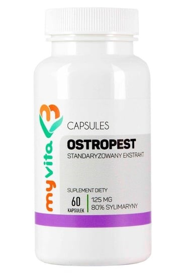 

MyVita Экстракт расторопши (80% силимарина) 125 мг, 60 капсул.