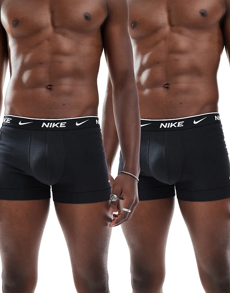

Двойные боксеры Nike Everyday Cotton Stretch черного и темно-синего цветов