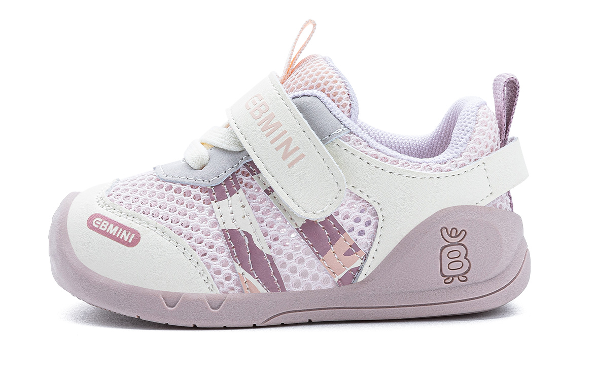 

Легкие амортизирующие дышащие нескользящие противоударные низкие ботиночки для малышей EBMINI, фиолетовый