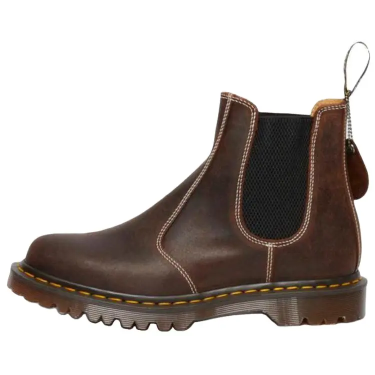 Короткие Челси Ботинки Унисекс Коричневые Dr.Martens