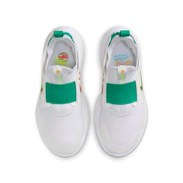 Кроссовки flex runner 3 'white sport green fluorescent yellow' Nike, белый — фото 4
