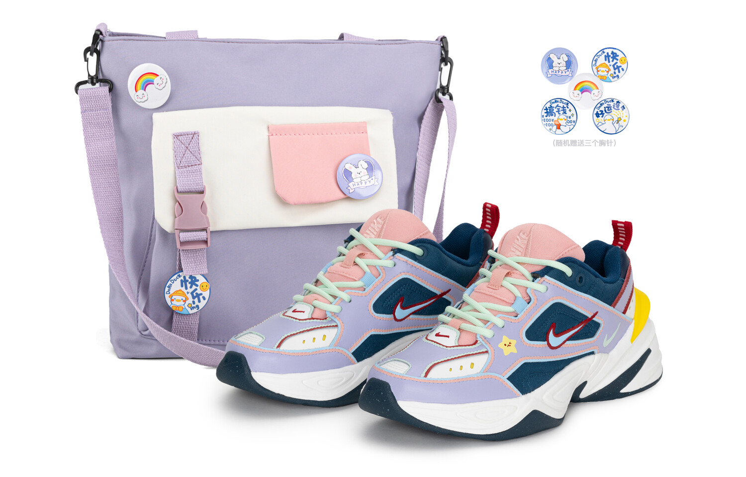 

Кроссовки Nike M2K Chunky Sneakers Unisex Low-top White/Blue/Purple, фиолетовый
