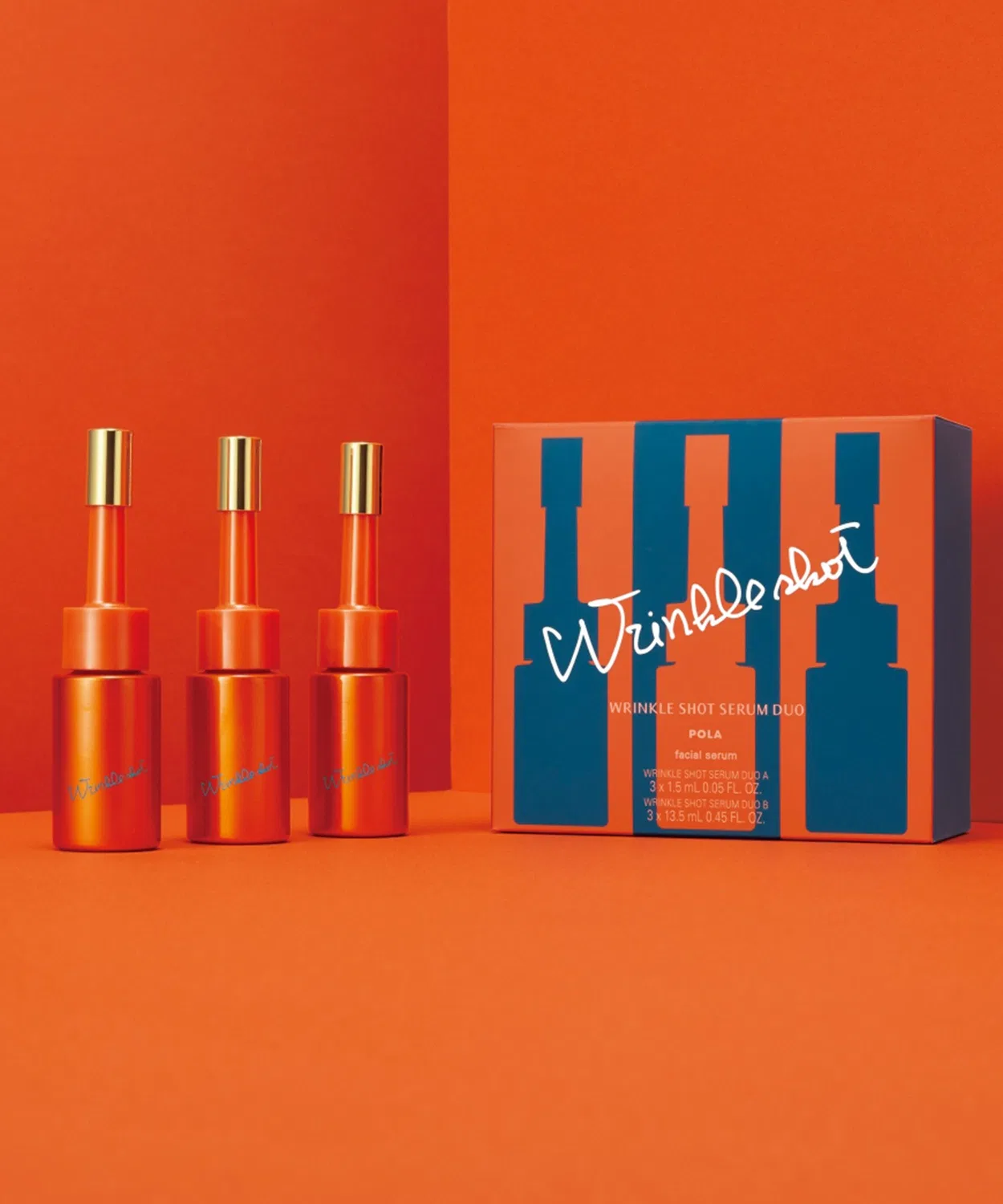 Сыворотка для лица POLA Wrinkle Shot Medical Serum Duo 3 набора, 45 мл — фото 4